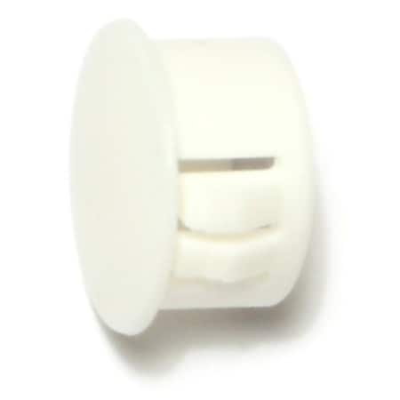Midwest Fastener 5/8" White Nylon Plastic Flush Head Hole Plugs 10PK 69448